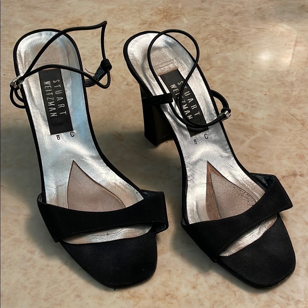Stuart Weitzman Black Heels with Elegant Design
